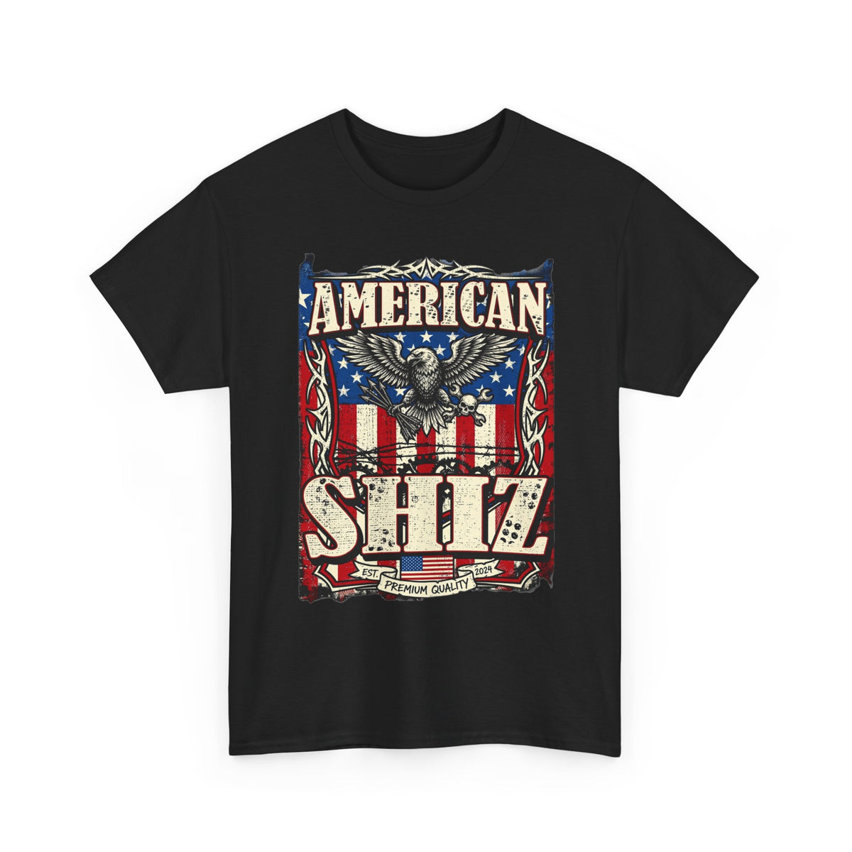 American Shiz T-Shirt – Patriotic Vintage Eagle Graphic Tee