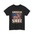 American Shiz Graphic Tee — Distressed Flag Patriotic T‑Shirt