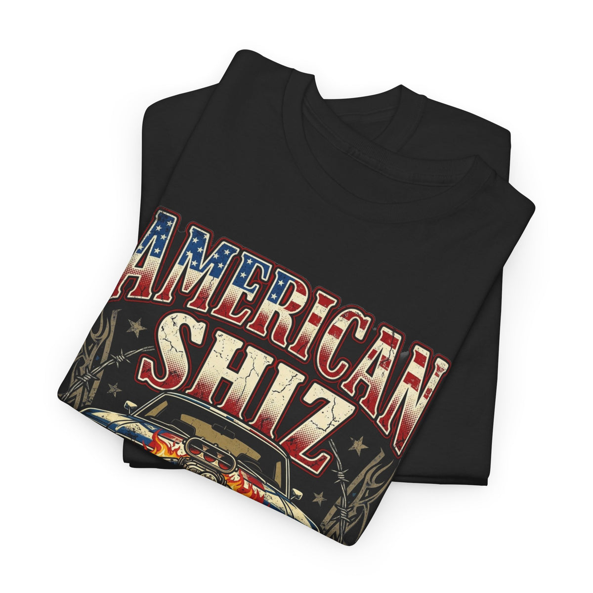 American Shiz Motorcycle Tee — Born Free Vintage Biker Graphic Shirt