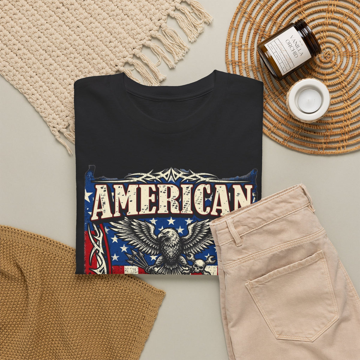 American Shiz T-Shirt – Patriotic Vintage Eagle Graphic Tee