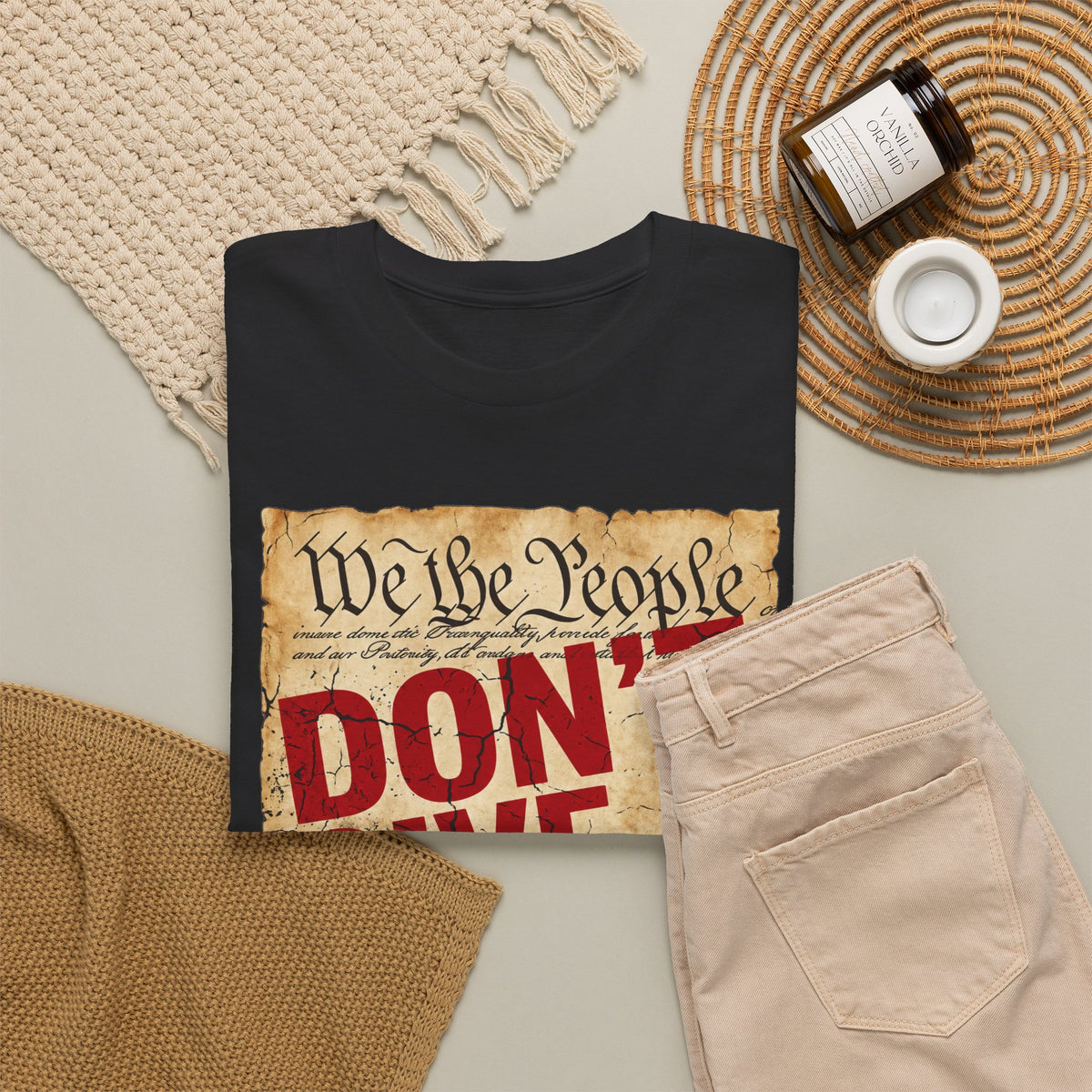 We the People "Don't Give a Shiz" T-Shirt — Patriotic Vintage Graphic Tee