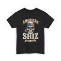 American Shiz Skull Tee - Vintage Flag Bandana Graphic T-Shirt